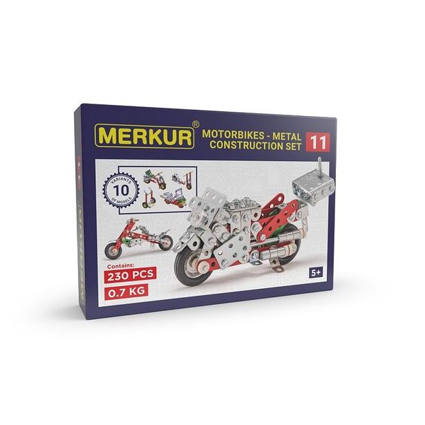 Merkur 011 Motocykl, 222 dílů, 10 modelů