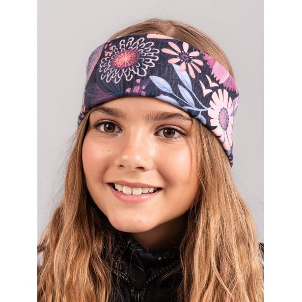 Unuo, Dětská čelenka fleecová Elise, Kouzelné květiny