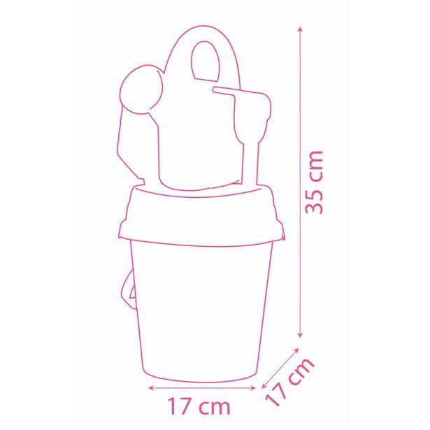 Kyblíček Minnie s konvičkou a přísl., střední