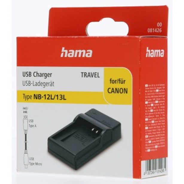 Hama USB foto nabíječka pro Canon NB-12L/13L