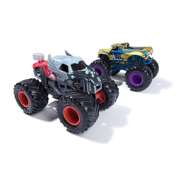 SpinMaster MONSTER JAM - sběratelský kovový model auta Monster Truck, Marvel, set 2 modelů, assort, 1:64