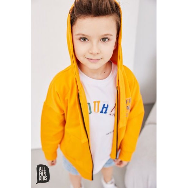 All for kids chlapecká mikina Focus on the results oranžová