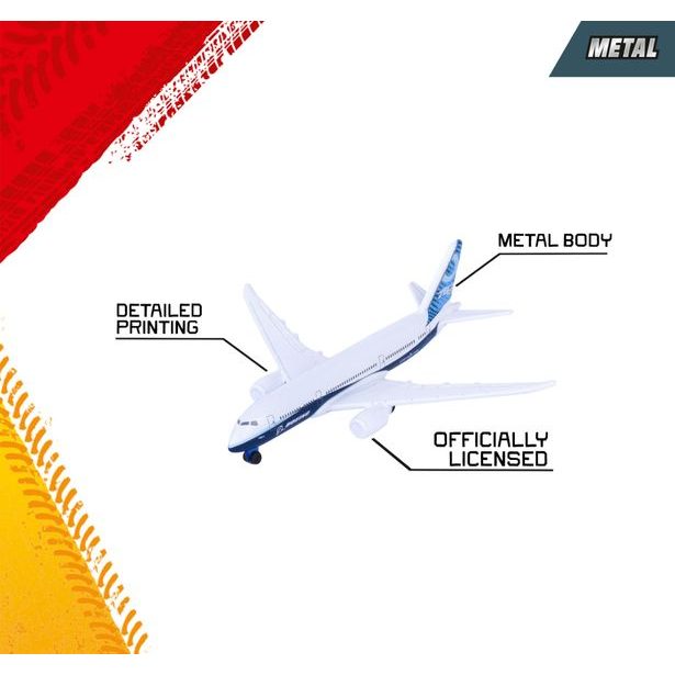 Letadlo kovové 11 cm, 3 druhy