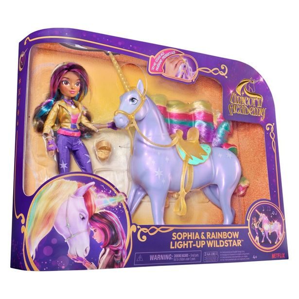 UNICORN ACADEMY SVĚTELNÝ JEDNOROŽEC WILDSTAR 24 CM