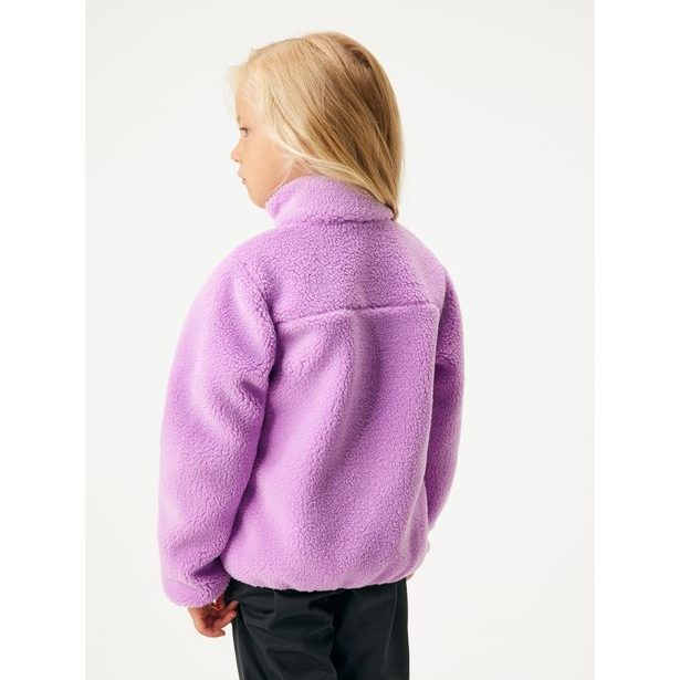 Unuo Dětská fleecová bunda Teddy, Lila