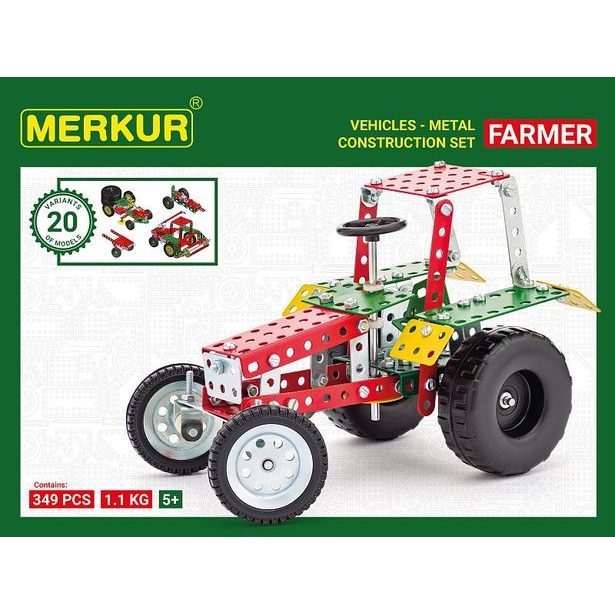 Merkur Farmer Set, 341 dílů, 20 modelů