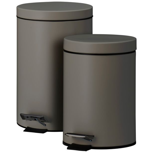 EXCELLENT HOUSEWARE Odpadkový koš pedálový 12 a 3 l bronzová KO-C88000080