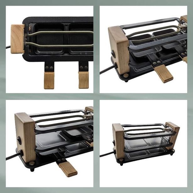 KELA Raclette/Stone Bedretto Granite black 2 osoby 27,0x11,0x13,0cm KL-16624