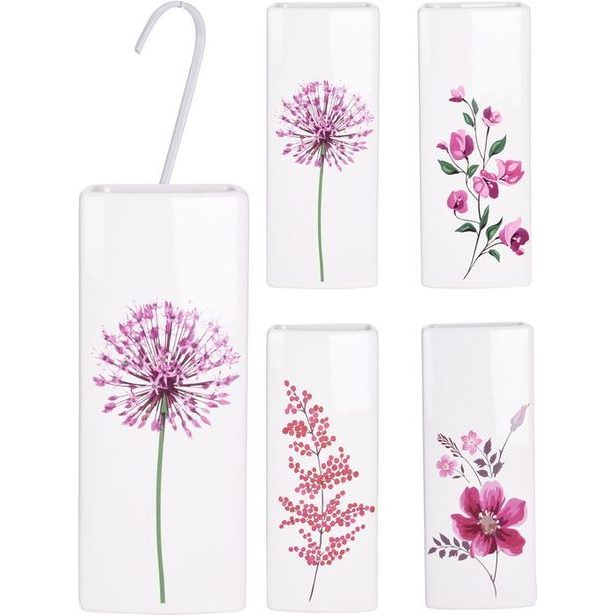 odpařovač s dek.20,5cm, KVĚTY, keramika