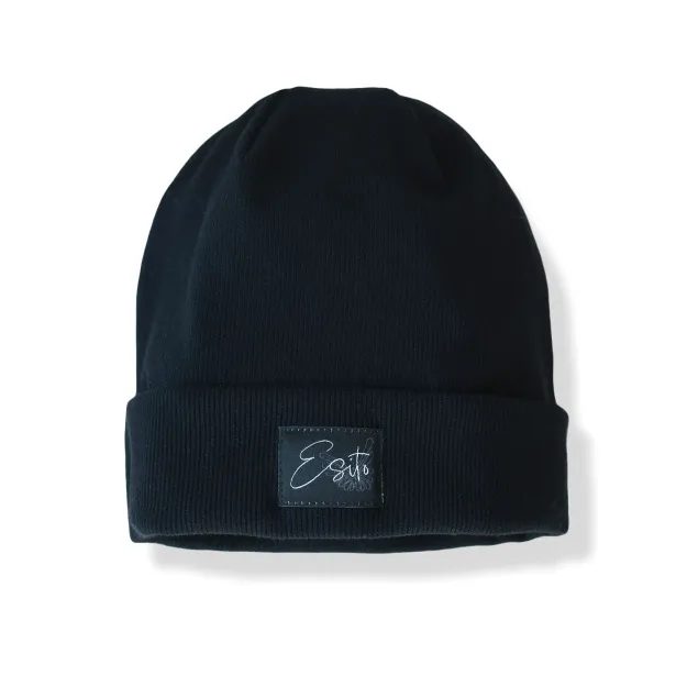ESITO Žebrovaná čepice rolled up Color Black - černá / 34