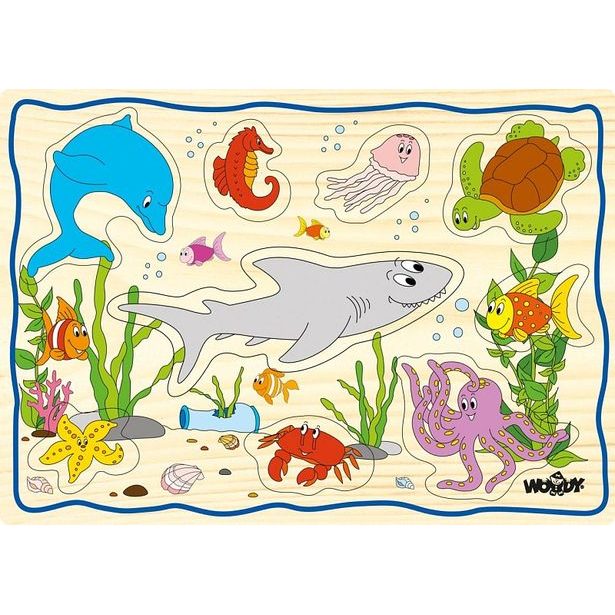 Disple. 12ks - Puzzle na doske "Detské motívy"