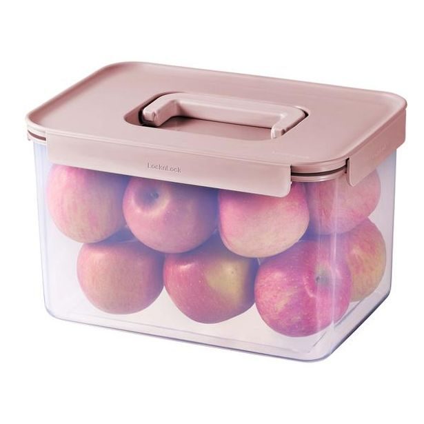 LOCKNLOCK DÓZA NA POTRAVINY LnL CLASSIC PLUS 6L PP RŮŽOVÁ