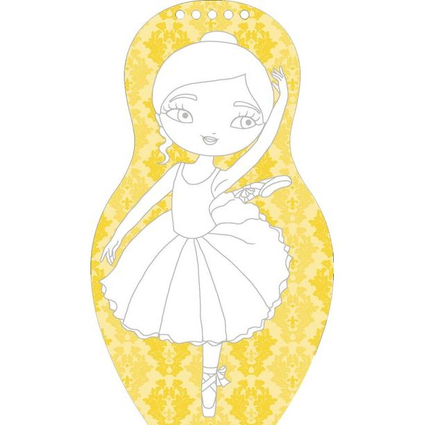 Oblékáme baletky EMMA – Omalovánky Baagl