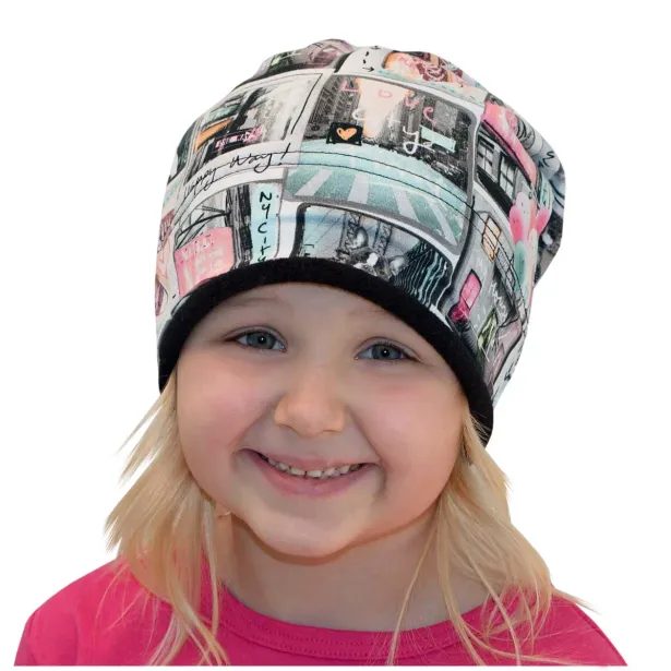 ESITO Zimní čepice spadená Happy way - bílá