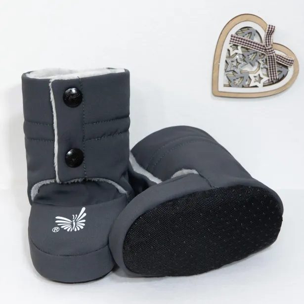 ESITO Softshellové capáčky Wintry Dark grey - šedá / stříbrná