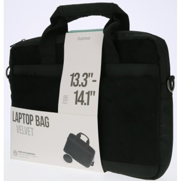 Hama Velvet, brašna na notebook, 34-36 cm (13,3-14,1"), sametový materiál, černá