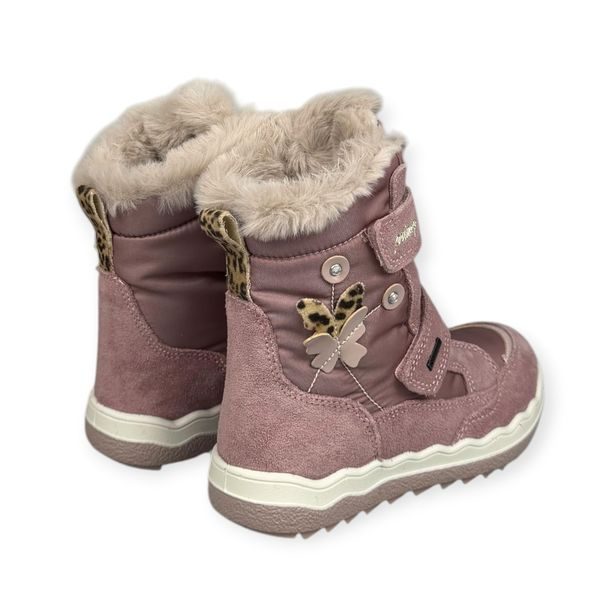 Dívčí zimní boty Primigi GORE-TEX – s motýlkem, růžová