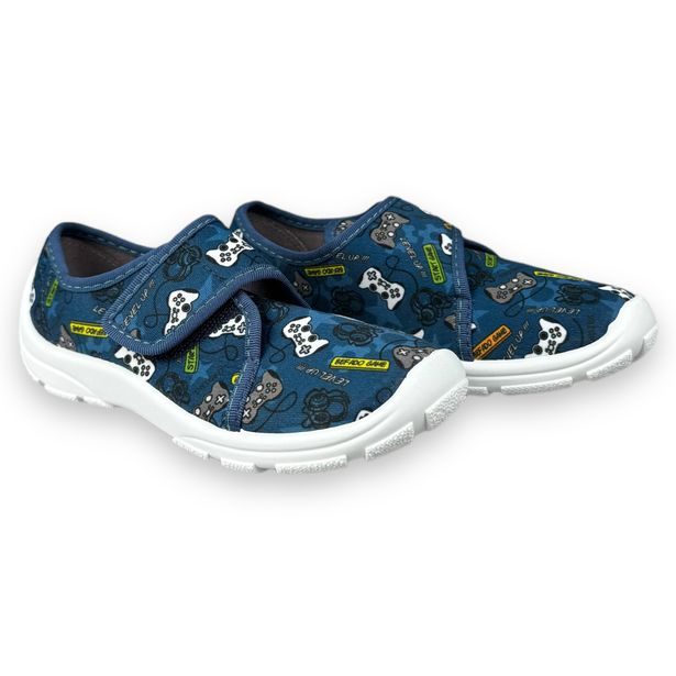 Dětská domácí obuv Befado - modré, GAME