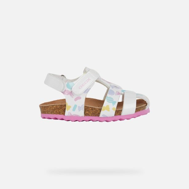 Bílé dívčí sandály Geox Sandal Chalki