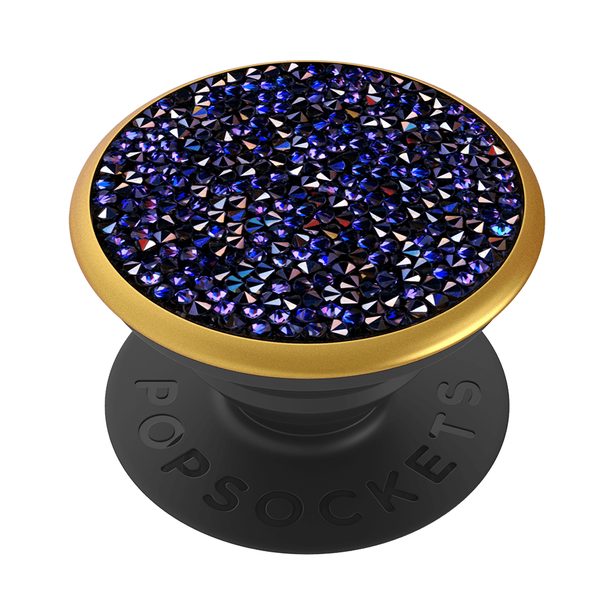 PopSockets PopGrip Gen.2, Swarovski Heliotrope Crystal, modré, fialové a černé Swarovski krystaly