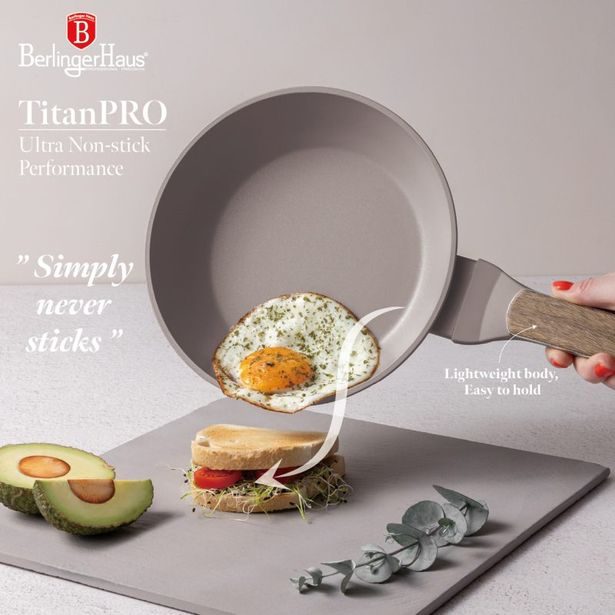 BERLINGERHAUS Sada pánví s titanovým povrchem 3 ks Taupe Nordic Collection BH-8342