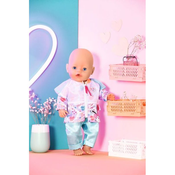 BABY born Oblečení na volný čas zelenomodré, 43 cm