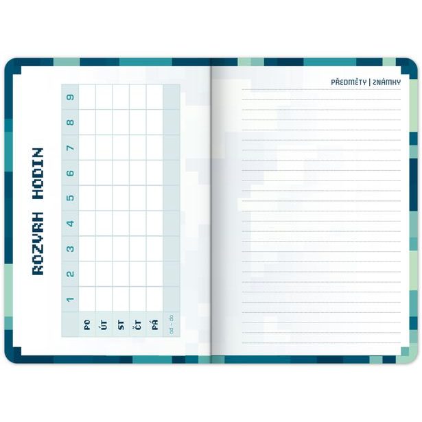 NOTIQUE Školní diář Gamer (září 2026 – prosinec 2027), 9,8 x 14,5 cm