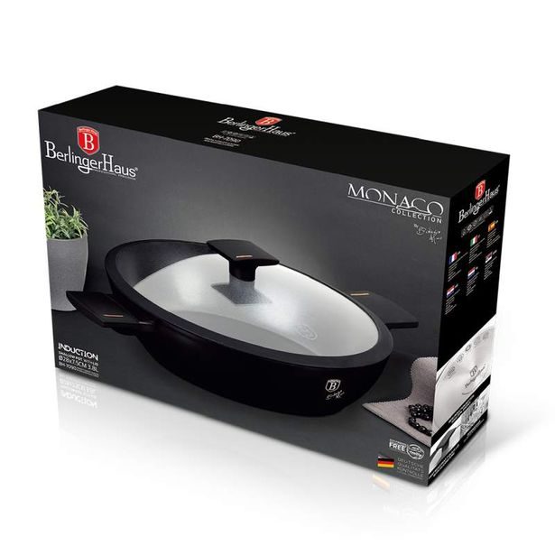 BERLINGERHAUS Kastrol s poklicí s titanovým povrchem 28 cm Monaco Collection BH-7090