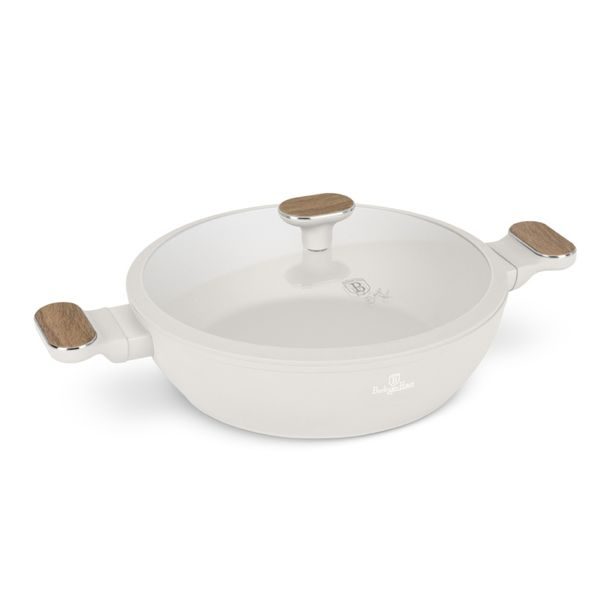 BERLINGERHAUS Pánev hluboká s titanovým povrchem a poklicí 28 cm Sahara Nordic Collection BH-8318