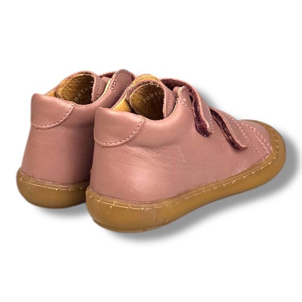 Froddo G2130328-6 – dívčí kotníkové boty starorůžové z nubuk kůže, úzký střih