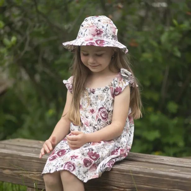 ESITO Dívčí mušelínové šaty Rose - bílá