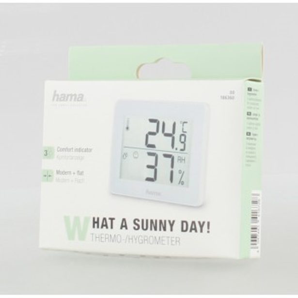 Hama TH-130 teploměr/vlhkoměr, bílý
