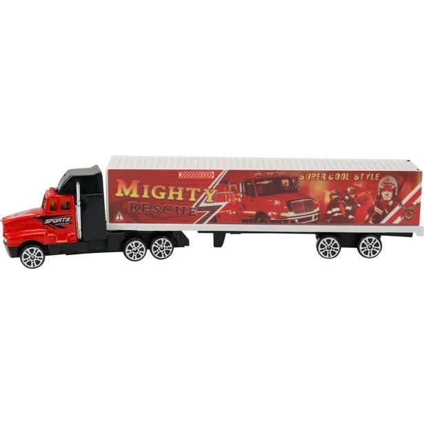 EXCELLENT HOUSEWARE Truck hrací kufřík sada autíček a dopravního značení 17 ks KO-S34497550