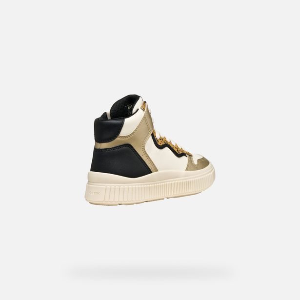 Krémové dívčí tenisky Geox Laquinny