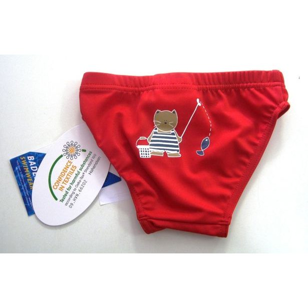 Plavky dětské - červená rybka 2613 01