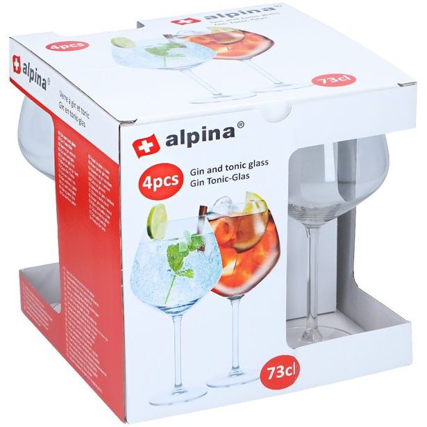 ALPINA Sklenice na koktejly 730 ml sada 4 ks ED-249630