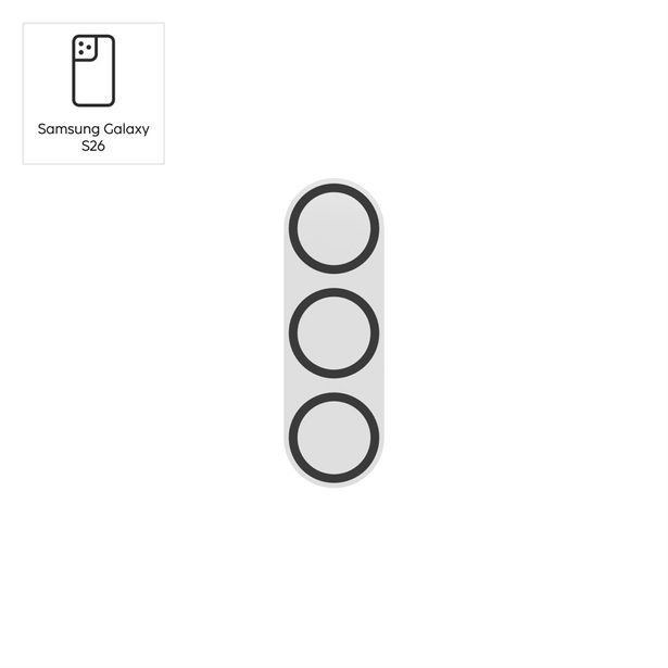 Hama Cam Protect, ochranné sklo fotoaparátu pro Samsung Galaxy S26/S26+, průhledné