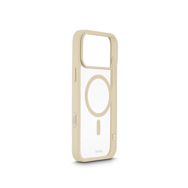 Hama Frame Protect, kryt pro Apple iPhone 17 Pro Max, magnetický, průhledný/béžový