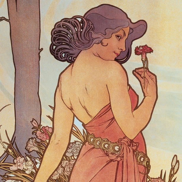 NOTIQUE Poznámkový kalendář Alfons Mucha 2027, 30 x 30 cm