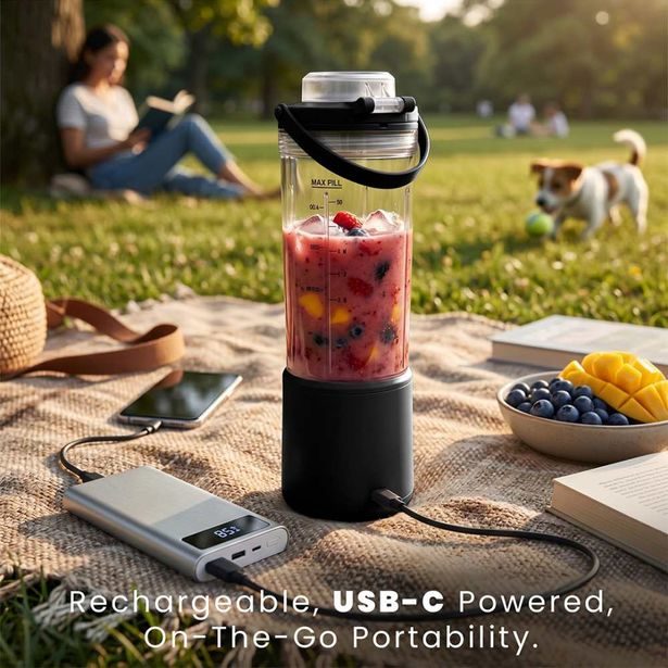 BERLINGERHAUS Přenosný aku mixér USB-C Black Rose Collection BH-9922
