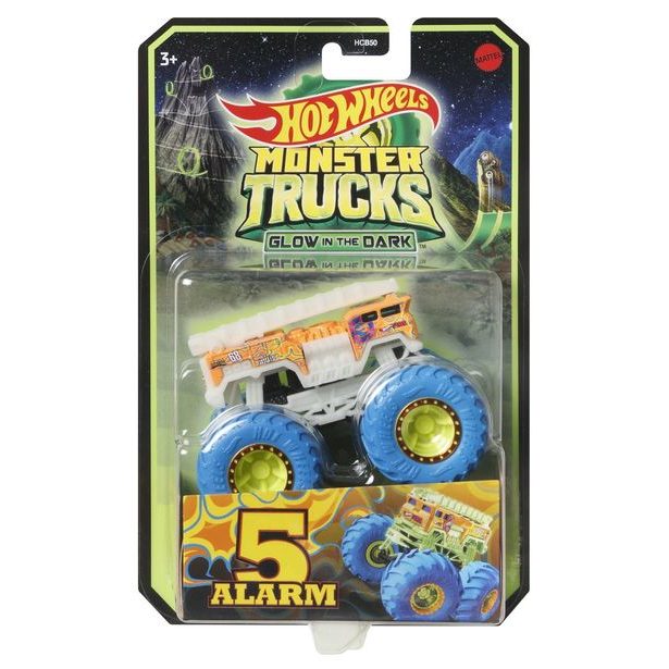 HW MONSTER TRUCKS SVÍTÍCÍ VE TMĚ ASST