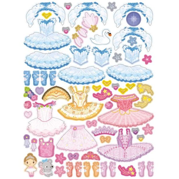 Šaty pre baletku EMMU – Kniha samolepiek