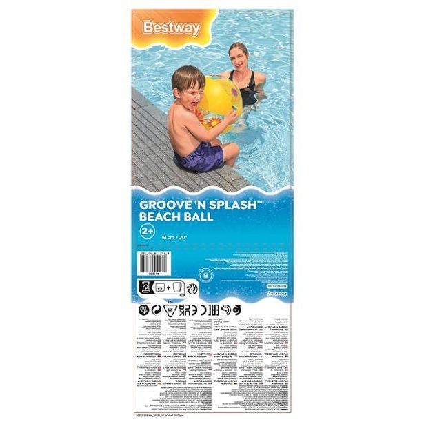 Nafukovací míč DESIGNER - mix 3 druhy, 51cm