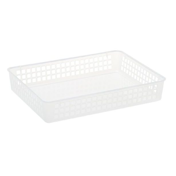 košík A4, 34x25x 6cm, transp.plast