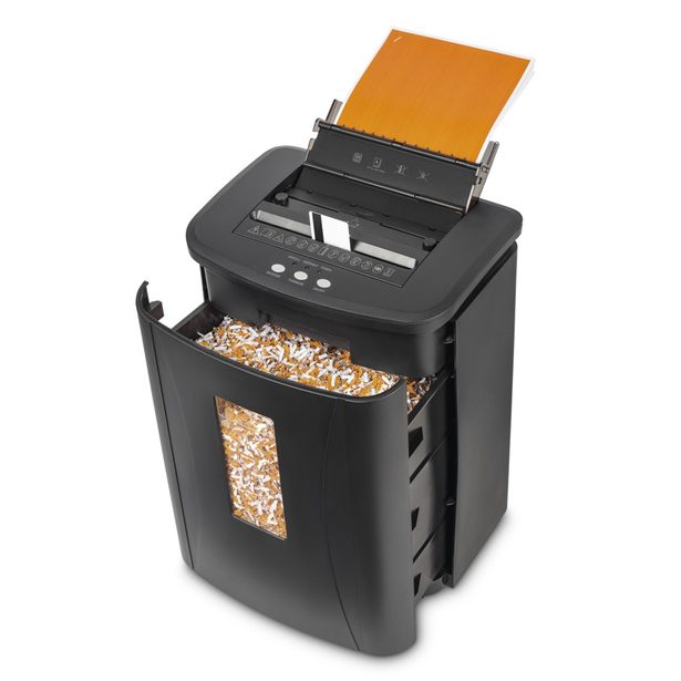 Hama Safe Auto M1200, skartovačka, micro řez, podavač, 120 listů, bezpečnostní úroveň P4 T4 E3