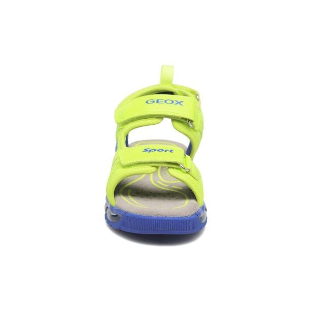 Detská letná obuv GEOX J SANDAL ANDROID BOY FLUO YELLOW/ROYAL