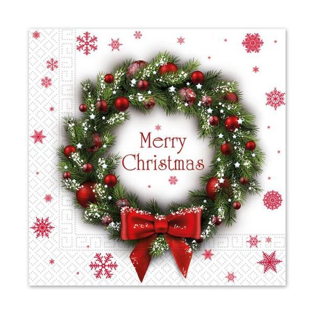 PROCOS UBROUSKY VÁNOČNÍ VĚNEC 3VRSTVÉ 33X33CM_hamashop