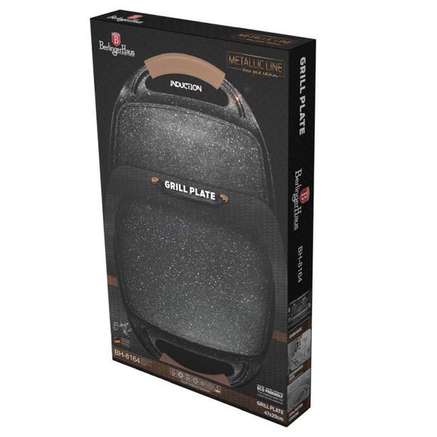 BERLINGERHAUS Grilovací deska s mramorovým povrchem 47 cm Rosegold Metallic Line BH-8164