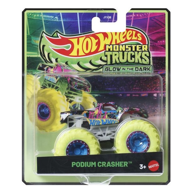 HW MONSTER TRUCKS SVÍTÍCÍ VE TMĚ ASST