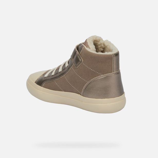 Béžové dívčí tenisky Geox Gisli Girl